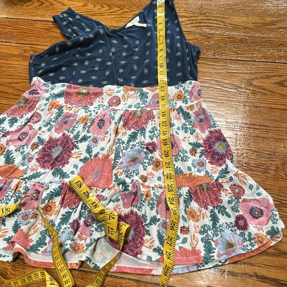 Matilda Jane Feeling Good Tank Wonderment sleeveless ruffle top. Size Medium. - Picture 6 of 12